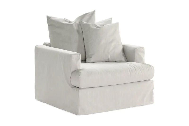 Menard Lænestol, Linned Beige