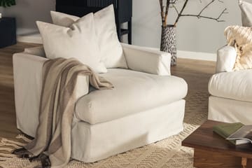 Menard Lænestol - Linned Beige - Møbler - Stole & lænestole - Lænestole