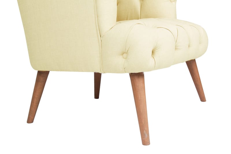 Monroew Lænestol - Cremehvid/Natur - Møbler - Stole & lænestole - Lænestole