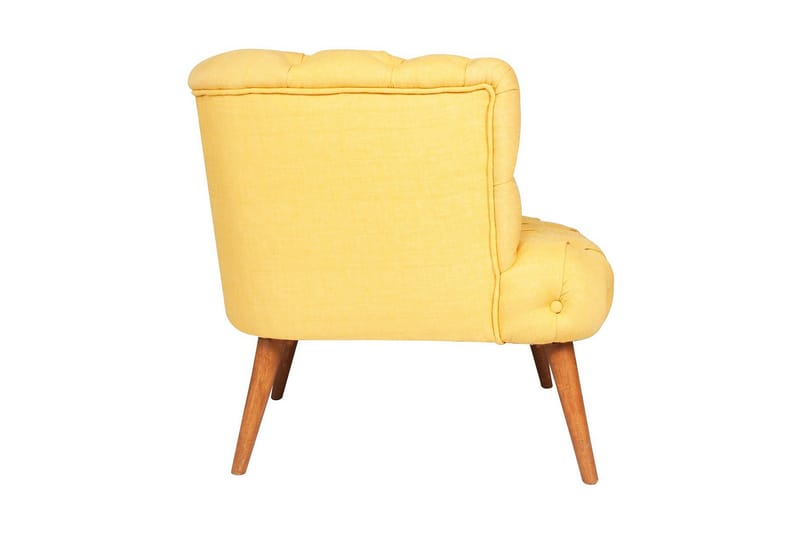 Monroew Lænestol - Gul/Natur - Møbler - Stole & lænestole - Lænestole