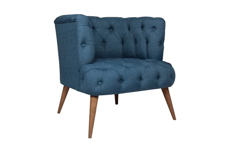 Monroew Lænestol - Mørkeblå/Natur - Møbler - Stole & lænestole - Lænestole