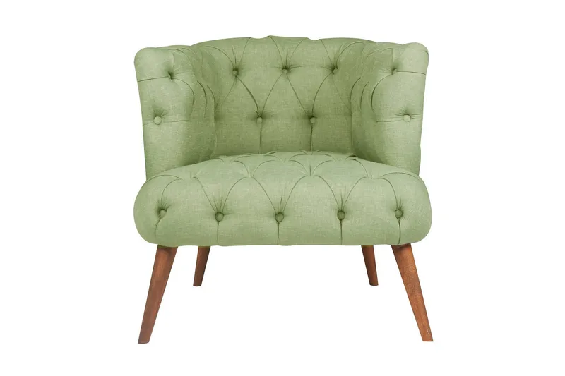 Monroew Lænestol - Petrolgrøn/Natur - Møbler - Stole & lænestole - Lænestole