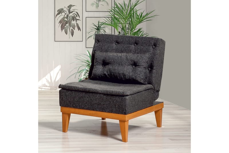 Mozzetti lænestol med armlæn - Grå - Møbler - Stole & lænestole - Lænestole - Sengestol