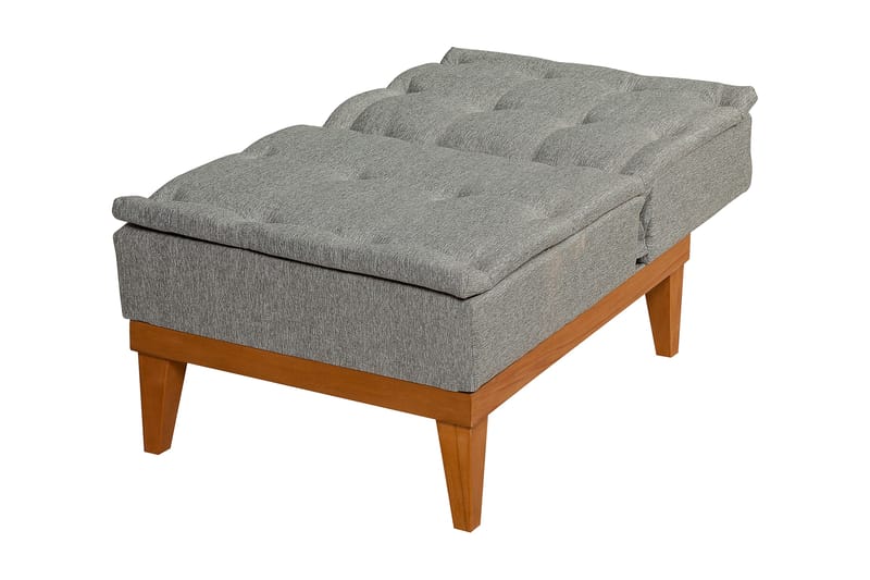 Mozzetti lænestol med armlæn - Grå - Møbler - Stole & lænestole - Lænestole - Sengestol