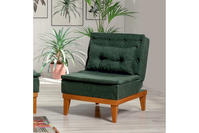 Mozzetti lænestol med armlæn - Grøn - Møbler - Stole & lænestole - Lænestole - Sengestol