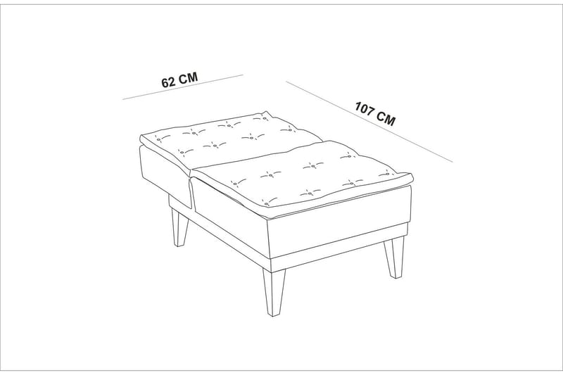 Mozzetti lænestol med armlæn - Hvid - Møbler - Stole & lænestole - Lænestole - Sengestol