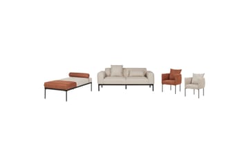 Naklund Chaiselong 172 cm - Brun/Beige/Sort - Møbler - Sofaer - Daybed