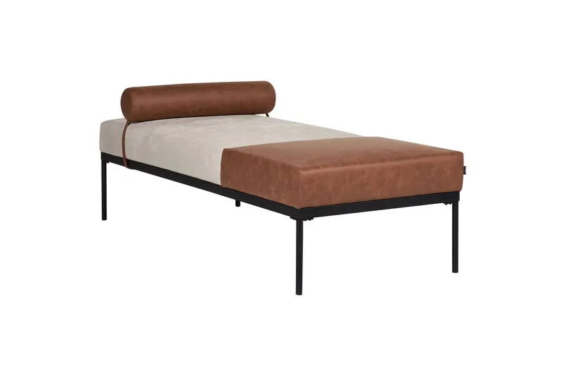 Naklund Chaiselong 172 cm, Brun/Beige/Sort