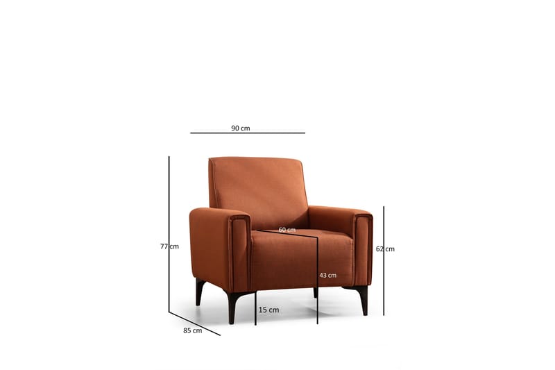 Naoko Lænestol - Rød - Møbler - Stole & lænestole - Lænestole