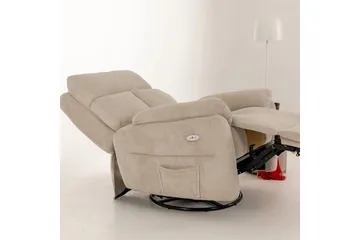 Navren Elektrisk reclinerlænestol - Cremehvid - Møbler - Stole & lænestole - Lænestole - Recliner lænestol