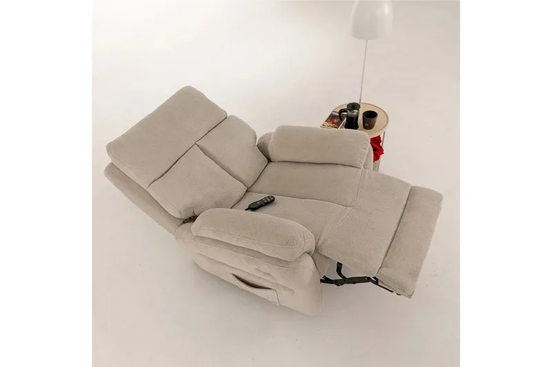 Navren Elektrisk reclinerlænestol - Cremehvid - Møbler - Stole & lænestole - Lænestole - Recliner lænestol