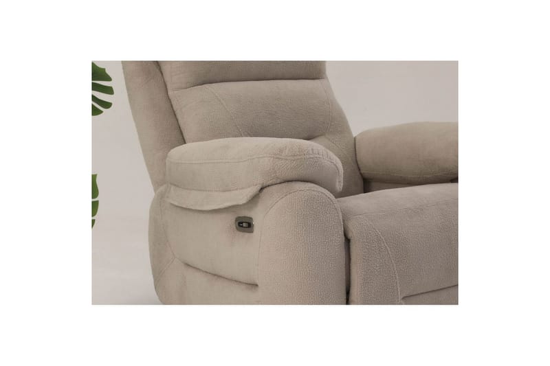 Navren Elektrisk reclinerlænestol - Cremehvid - Møbler - Stole & lænestole - Lænestole - Liggestol