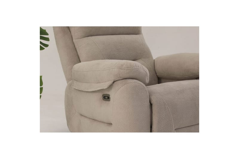 Navren Elektrisk reclinerlænestol - Cremehvid - Møbler - Stole & lænestole - Lænestole - Liggestol