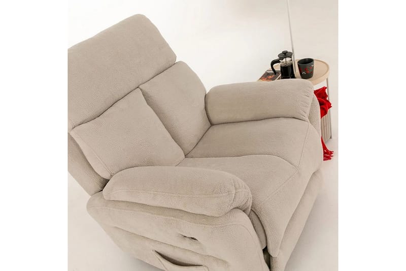 Navren Elektrisk reclinerlænestol - Cremehvid - Møbler - Stole & lænestole - Lænestole - Liggestol