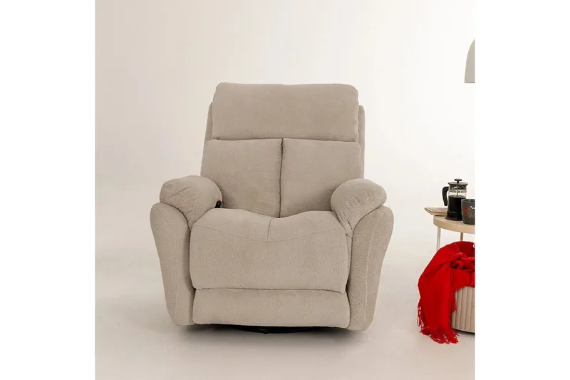 Navren Elektrisk reclinerlænestol - Cremehvid - Møbler - Stole & lænestole - Lænestole - Recliner lænestol