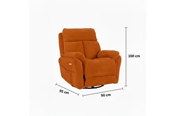 Navren Elektrisk reclinerlænestol - Rød - Møbler - Stole & lænestole - Lænestole - Recliner lænestol