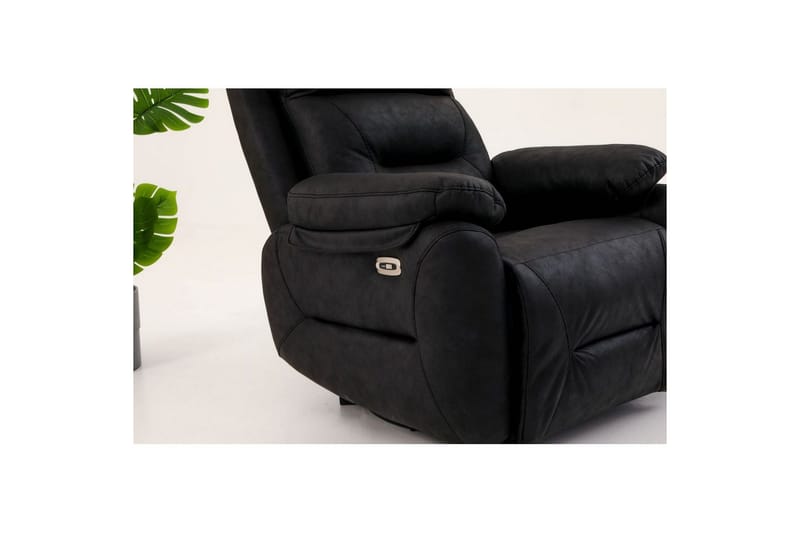 Navren Elektrisk reclinerlænestol - Sort - Møbler - Stole & lænestole - Lænestole - Recliner lænestol