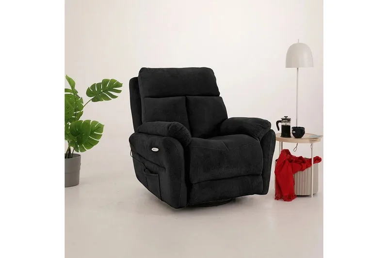 Navren Elektrisk reclinerlænestol - Sort - Møbler - Stole & lænestole - Lænestole - Recliner lænestol