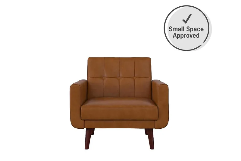 Nola Lænestol Kunstlæder/Lysbrun - Dorel Home - Møbler - Stole & lænestole - Lænestole