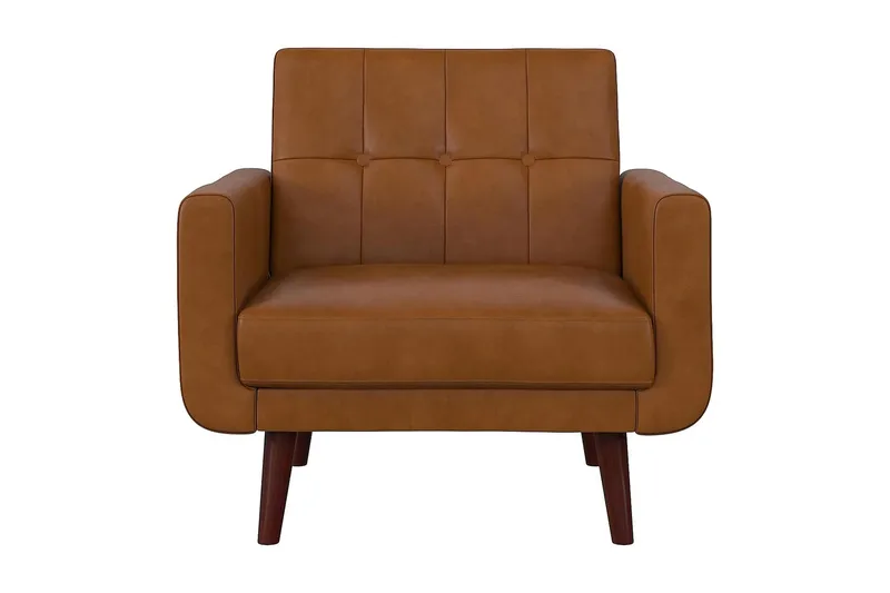 Nola Lænestol Kunstlæder/Lysbrun - Dorel Home - Møbler - Stole & lænestole - Lænestole