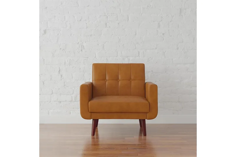 Nola Lænestol Kunstlæder/Lysbrun - Dorel Home - Møbler - Stole & lænestole - Lænestole