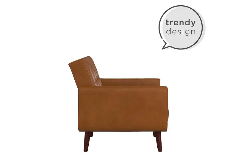 Nola Lænestol Kunstlæder/Lysbrun - Dorel Home - Møbler - Stole & lænestole - Lænestole
