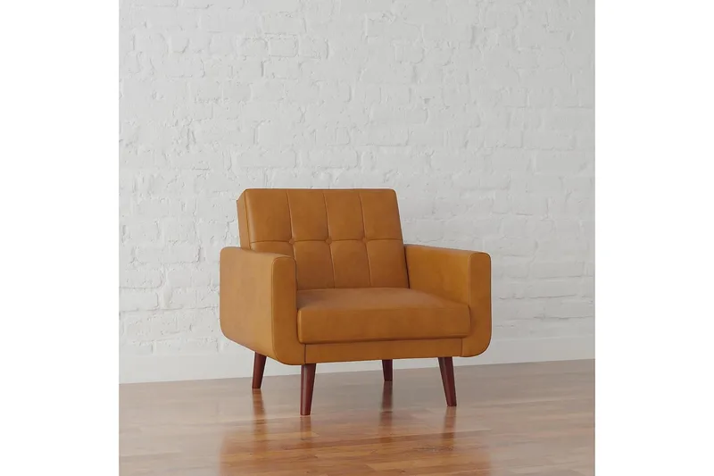 Nola Lænestol Kunstlæder/Lysbrun - Dorel Home - Møbler - Stole & lænestole - Lænestole