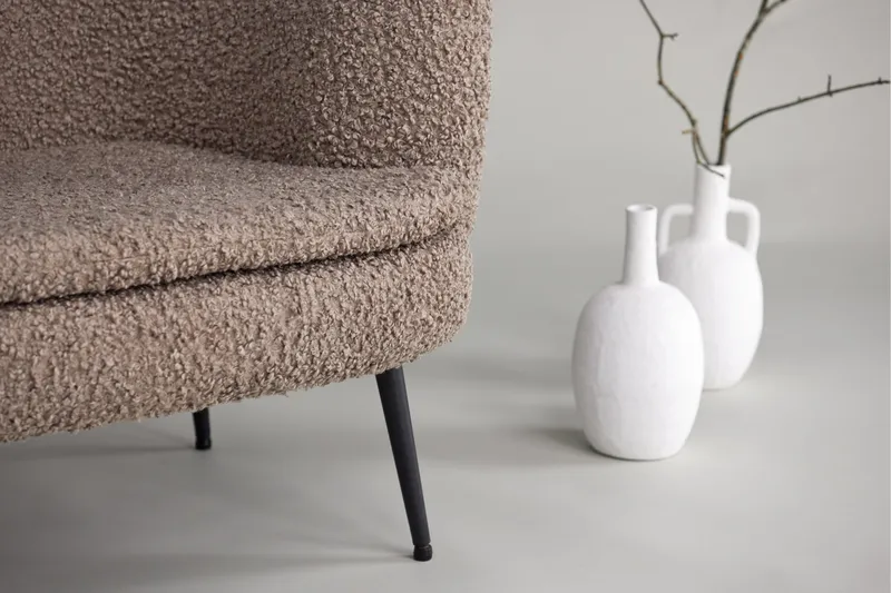 Nordkoster Lounge lænestol - Sort/Beige - Møbler - Stole & lænestole - Lænestole