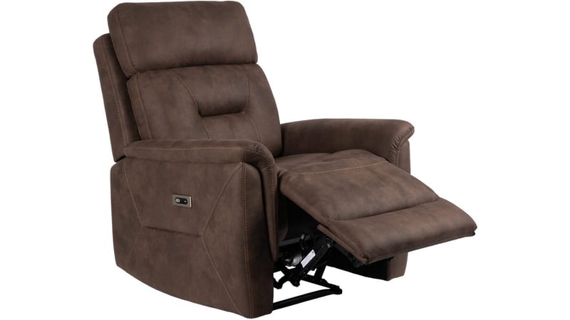 Novira reclinerlænestol elektrisk - Brun - Møbler - Stole & lænestole - Lænestole - Recliner lænestol