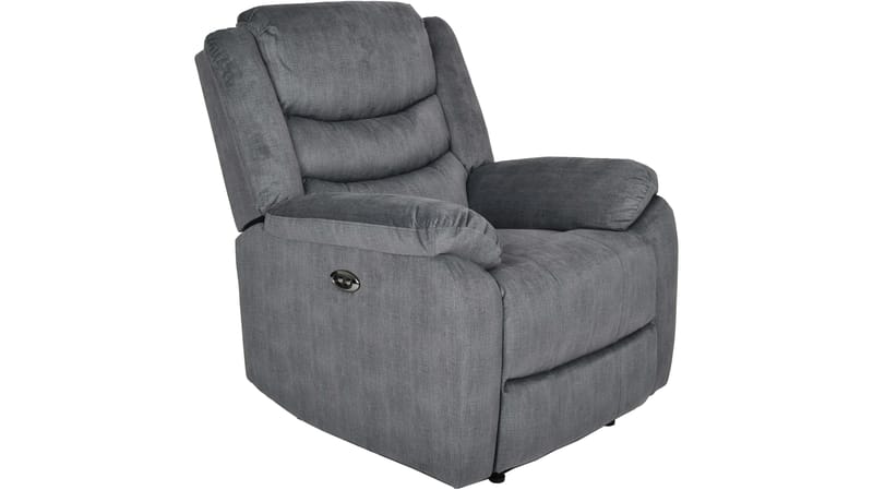 Olvani reclinerlænestol i stof, elektrisk - Grå - Møbler - Stole & lænestole - Lænestole - Recliner lænestol
