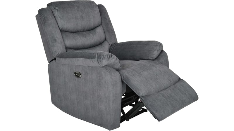 Olvani reclinerlænestol i stof, elektrisk - Grå - Møbler - Stole & lænestole - Lænestole - Recliner lænestol