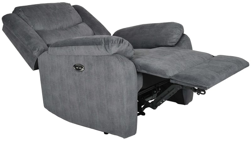 Olvani reclinerlænestol i stof, elektrisk - Grå - Møbler - Stole & lænestole - Lænestole - Recliner lænestol