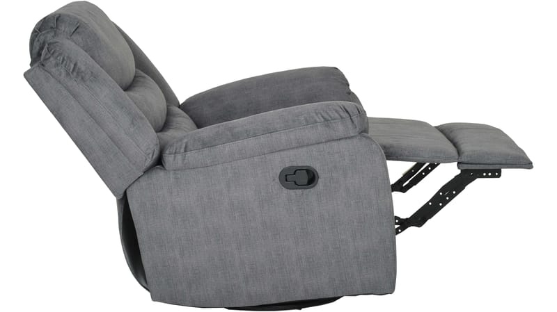 Olvani reclinerlænestol i stof, manuel - Grå - Møbler - Stole & lænestole - Lænestole - Recliner lænestol