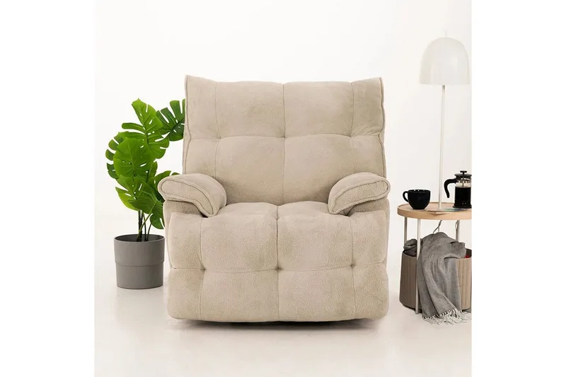 Osmara Elektrisk reclinerlænestol - Cremehvid - Møbler - Stole & lænestole - Lænestole - Liggestol