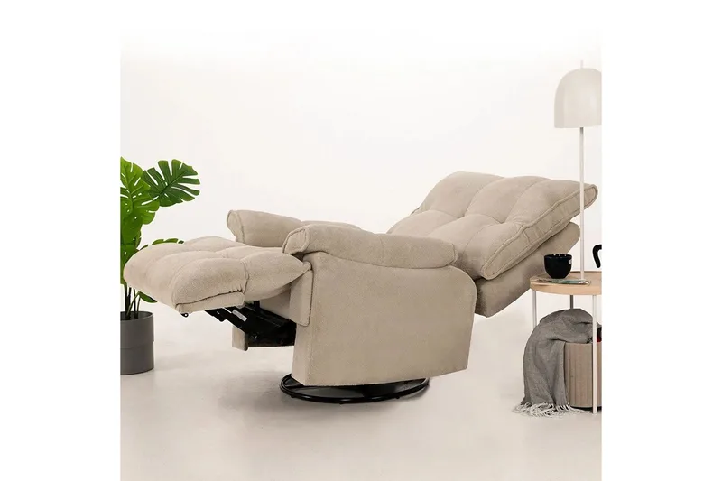 Osmara Elektrisk reclinerlænestol - Cremehvid - Møbler - Stole & lænestole - Lænestole - Liggestol