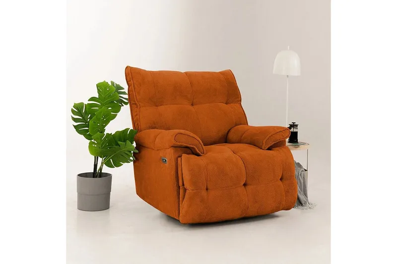 Osmara Elektrisk reclinerlænestol - Rød - Møbler - Stole & lænestole - Lænestole - Recliner lænestol