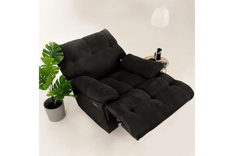 Osmara Elektrisk reclinerl ænestol - Sort - Møbler - Stole & lænestole - Lænestole - Recliner lænestol