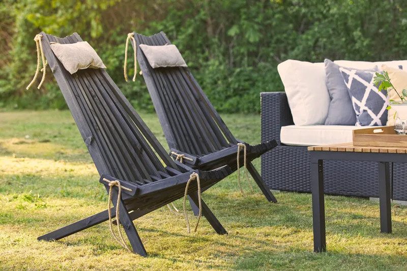 Park Solstol - Sort - Havemøbler - Loungemøbler - Loungestol udendørs