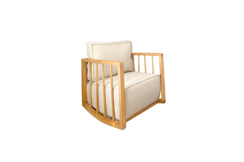 Patra Teddy Lænestol - Hvid - Møbler - Stole & lænestole - Gyngestol