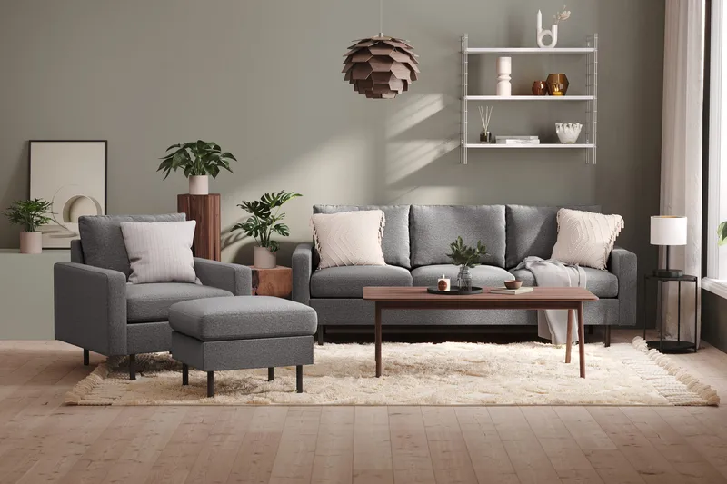 Peppe Lænestol - Lysegrå - Møbler - Stole & lænestole - Lænestole