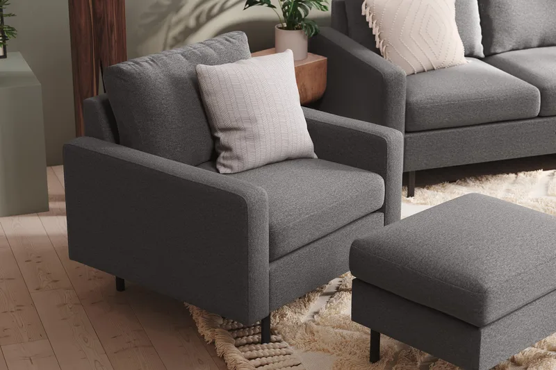 Peppe Lænestol - Lysegrå - Møbler - Stole & lænestole - Lænestole