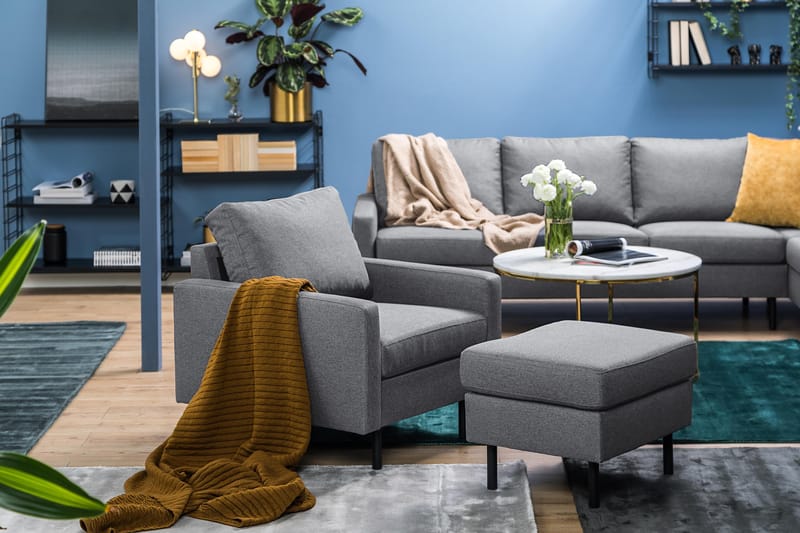 Peppe Lænestol - Lysegrå - Møbler - Stole & lænestole - Lænestole