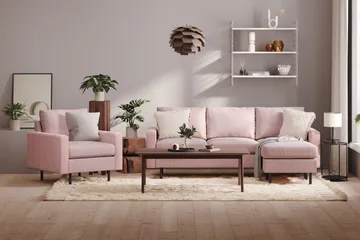 Peppe Lænestol - Rosa - Møbler - Stole & lænestole - Lænestole - Klubstol