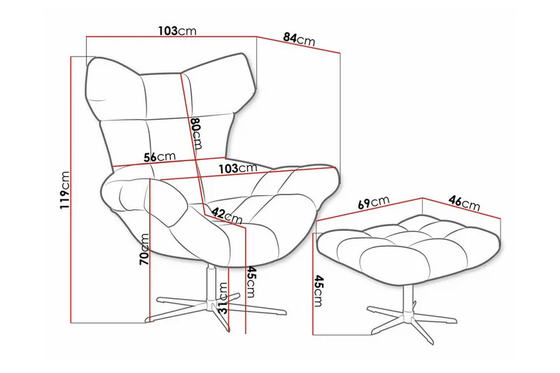 Rathkeale Fåtölj Green/Black - Møbler - Stole & lænestole - Lænestole