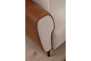 Rebelo Lænestol - Beige - Møbler - Stole & lænestole - Lænestole - Læderstol