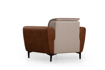 Rebelo Lænestol - Beige - Møbler - Stole & lænestole - Lænestole - Læderstol