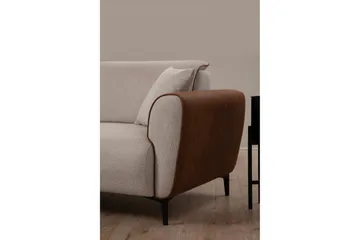 Rebelo Lænestol - Beige - Møbler - Stole & lænestole - Lænestole - Læderstol