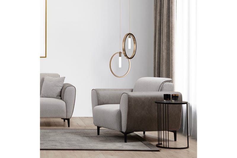 Rebelo Lænestol - Grå - Møbler - Stole & lænestole - Lænestole