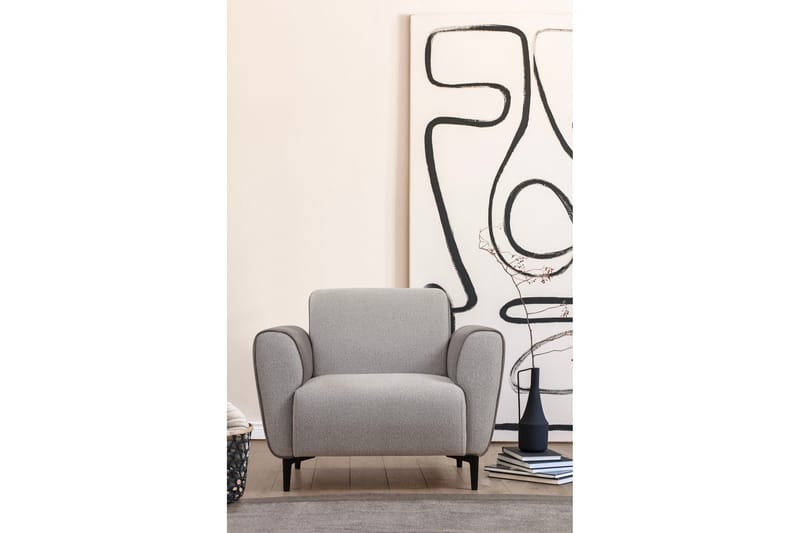 Rebelo Lænestol - Grå - Møbler - Stole & lænestole - Lænestole