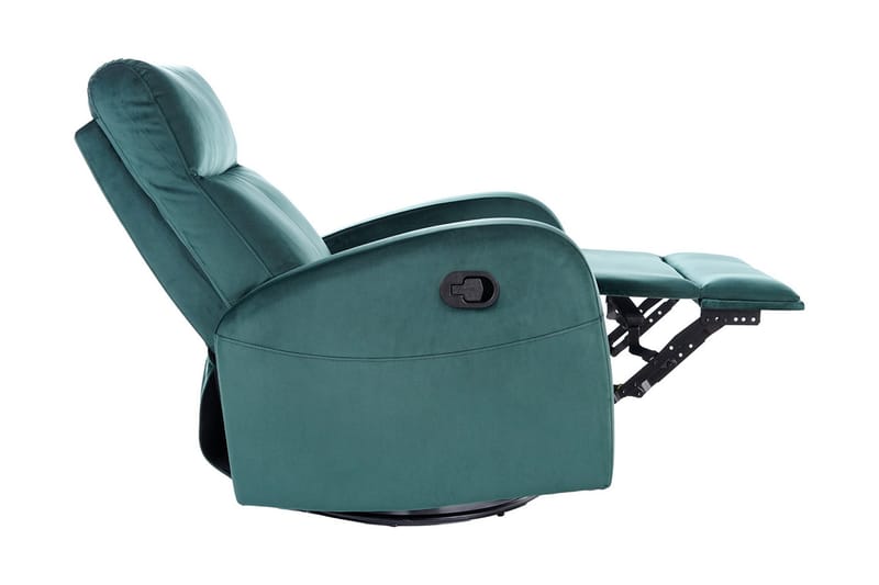 Athos Reclinerlænestol Justerbar - Velour/Grøn - Møbler - Stole & lænestole - Lænestole - Recliner lænestol